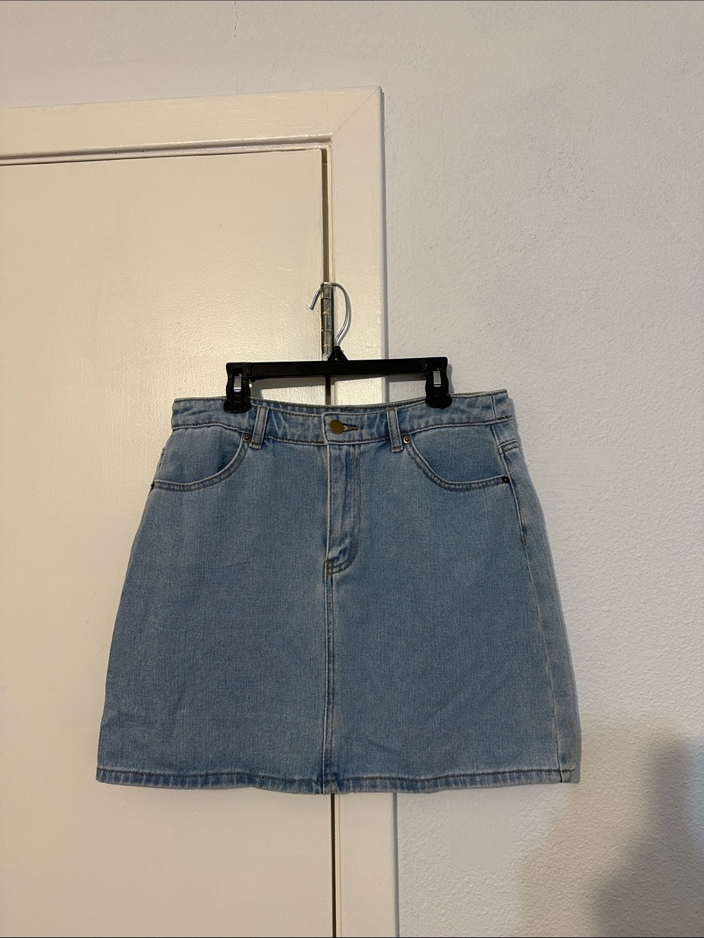 Forever 21 Classic Light Blue Denim Mini Skirt